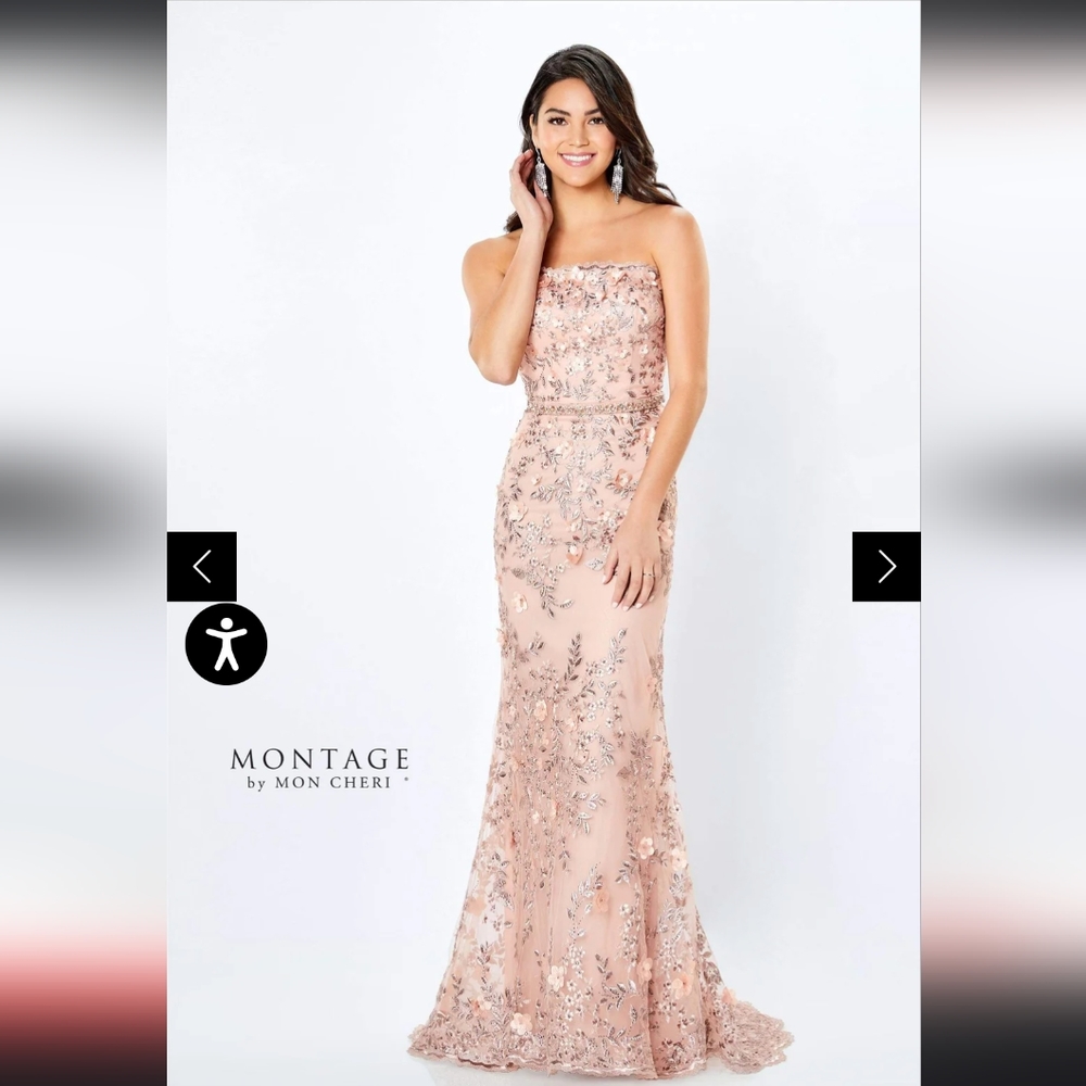 Mon Cheri lease, sequin gown